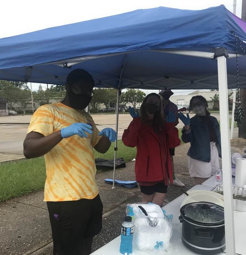 Baton Rouge DSA members at an event